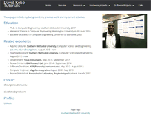 Tablet Screenshot of davidkebo.com